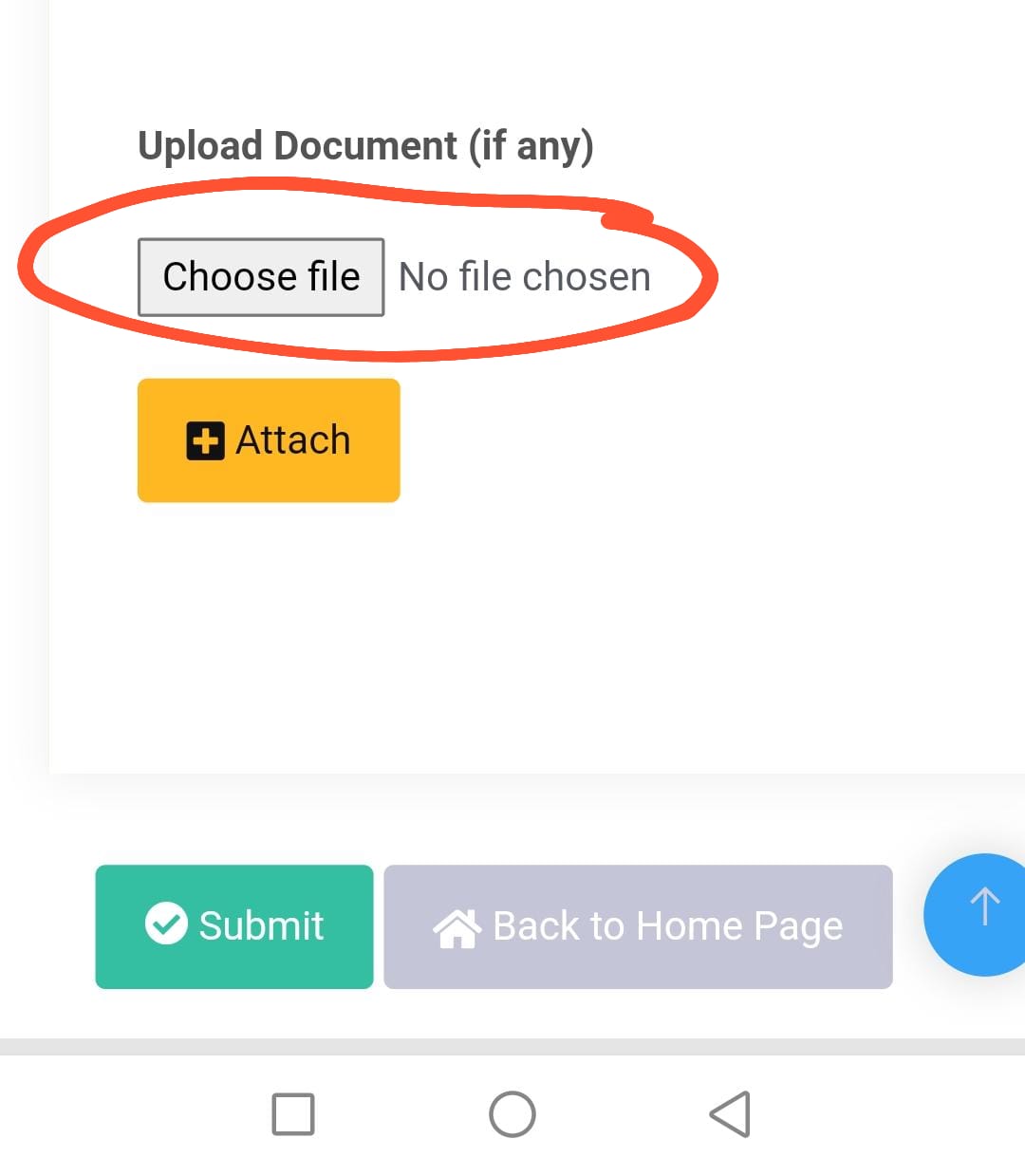 choose file option