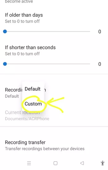 custom option