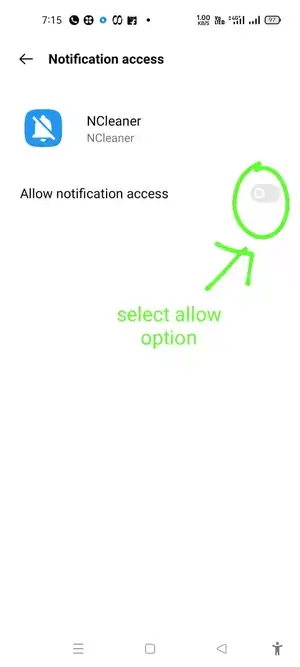 select allow option