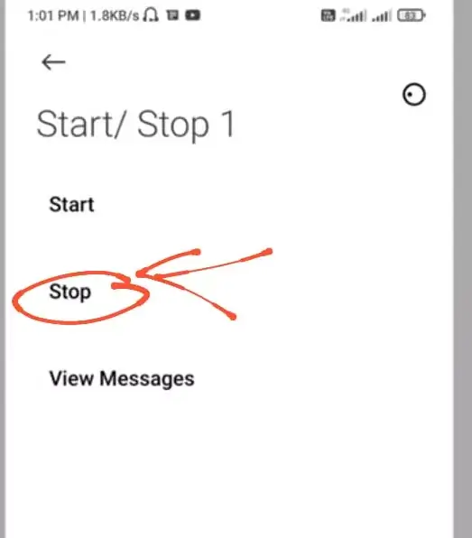 stop flash messages option