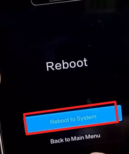 Reboot Sytem option