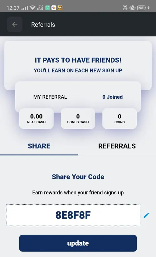 Fantasy Akhada Referral Code