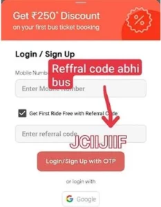 Abhibus Referral Code - Get Rs250 Discount