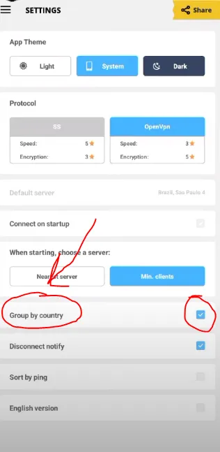 group by country option