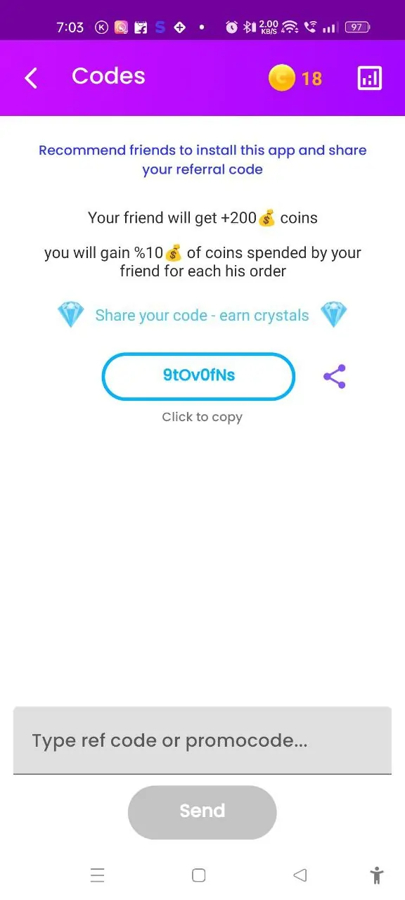 top follow referral code 